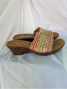 A2 By Aerosoles Multicolor Braided Slide Wedges